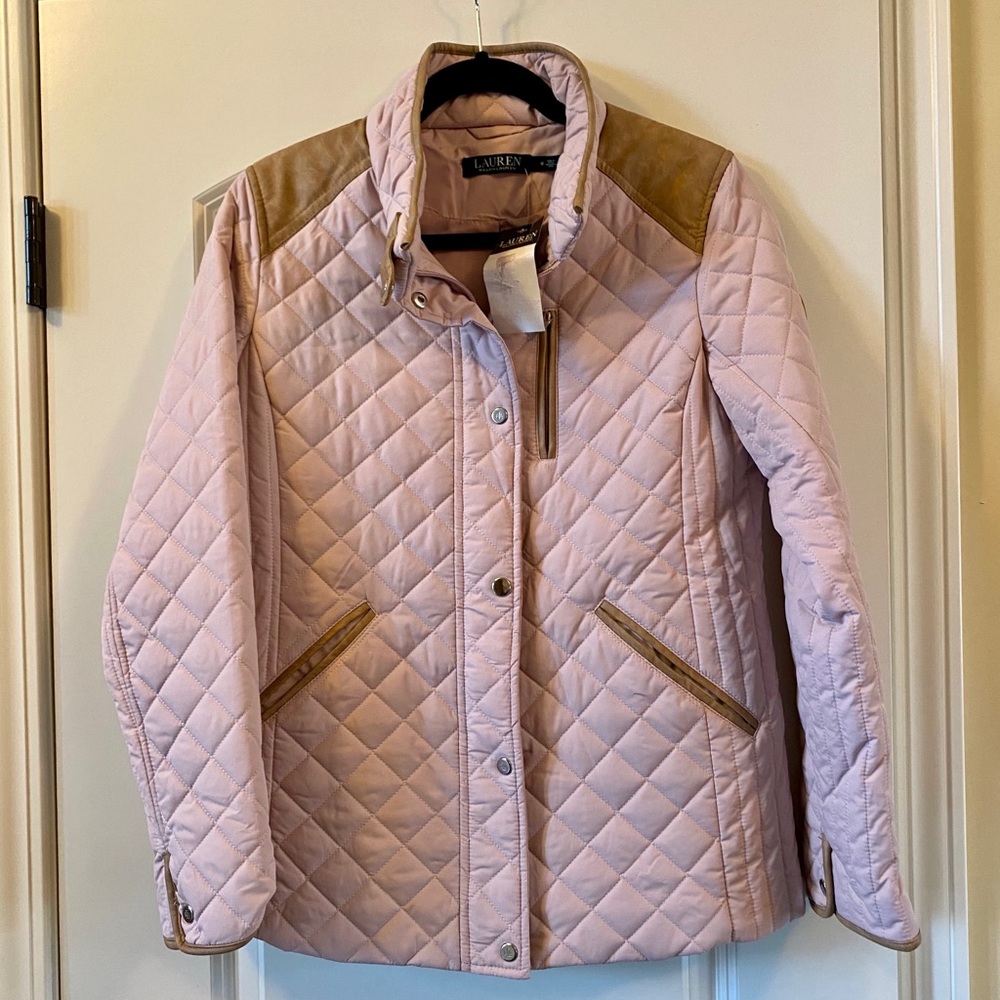 Ralph Lauren Quilted Faux Leather Barn Jacket NWT